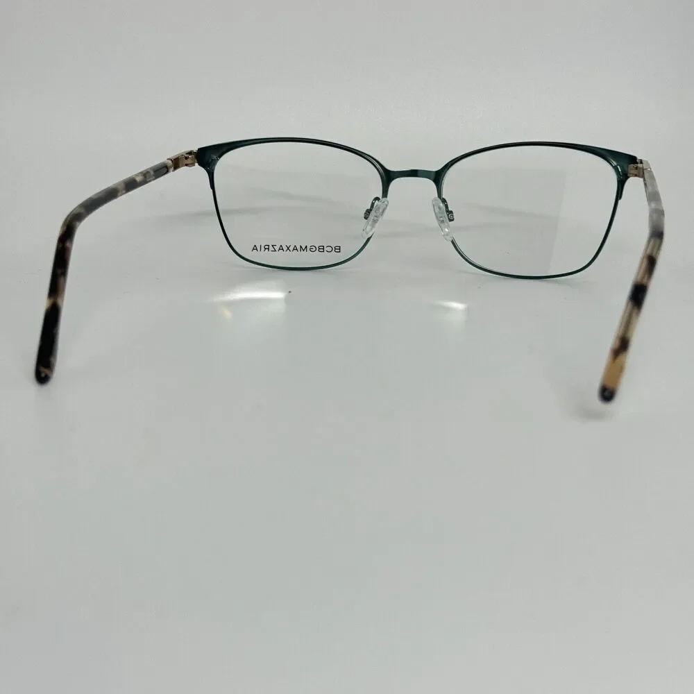 BCBGMAXAZRIA TRINA Emerald‎ Gunmetal EYEGLASSES FRAME 49-16-130mm h14116